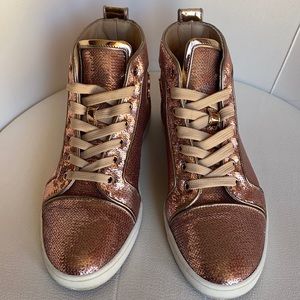 Christian Louboutin Rose gold Sneakers